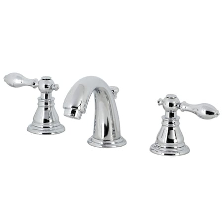 Kingston Brass American Classic Widespread Bathroom Faucet W/Retail Pop-Up, Chrome KB911ACL